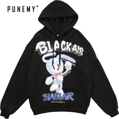 Hoodie Men Harajuku Reflective Pattern Print Streetwear Sweatshirt Oversize 100% Cotton Hooded 2020 Autumn New Men Clothing