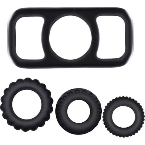 Soft Stretchy Silicone Penis Ring Delay Time Erection Enhancer Penis Cock Prolong Impotence Sex Toy for Men