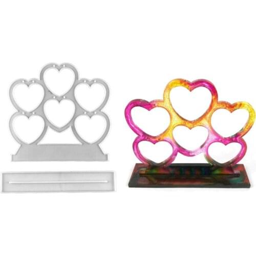 1 Set Jewelry Display Stand Epoxy Resin Mold Earring Holder Necklace Hanger Silicone Mould DIY Crafts Pendant Rack Mold