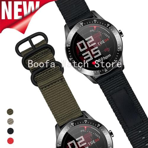 22 23 24mm nylon watch Band for Galaxy Watch 3 45mm 46mm Sports Strap for Samsung Gear S3 Frontier/Classic huawei GT2 2 PRO