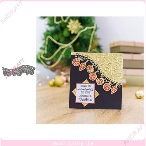 Christmas Lanterns Lace Metal Cutting Dies for DIY Scrapbooking Photo Album Decorative Embossing Paper Card Crafts Die 2021