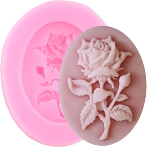 Rose Flower Silicone Mold Wedding Chocolate Fondant Molds Cupcake Topper Cake Decorating Tools Polymer Clay Candy Resin Moulds
