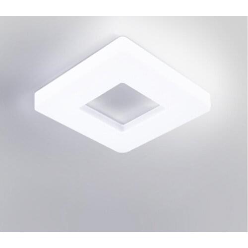 Modern White Acrylic LED Square Bedroom Ceiling Lamp Simple Design Balcony Ceiling Light Living Room Ceiling Lighting Fixtures