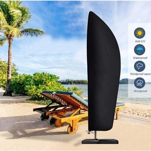 Outdoor Umbrella Cover Cantilever Banana Patio Umbrella Cover Shade Garden Waterproof Cloth Outdoor Banana Umbrella Cover