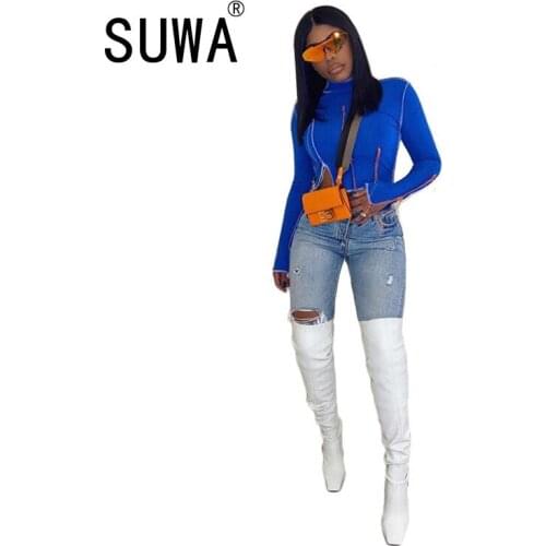 INS Hot Recommend Style Women O-neck Cropped T-shirts Girls Full Sleeve Sheath Thin Tshirt Basic Crop Tops For Female Streetwear