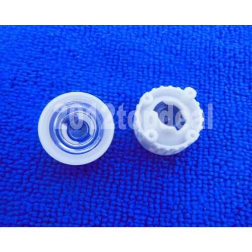 100pcs 15degree led Lens for 1W 3W 5w High Power LED with screw 20mm White holder