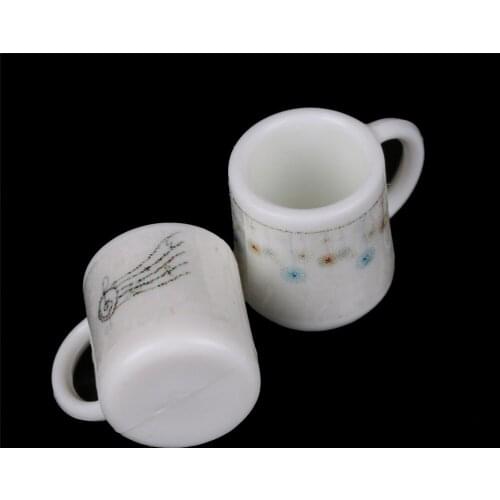 2pcs 1:12 Cups Mugs Dolls House Miniature Accessories
