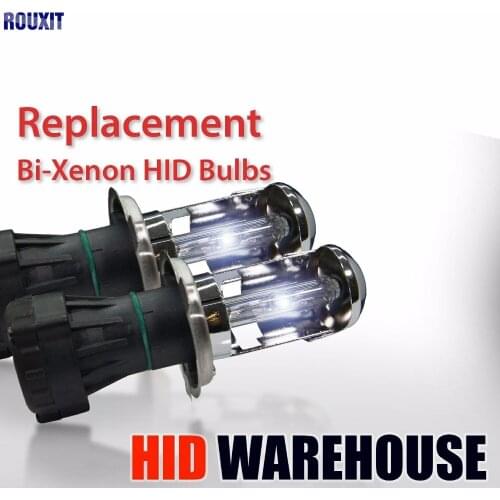 2pcs bi xenon H4 xenon lamp 35W HID Bi xenon Replacement bulb HID Headlight 4300K 5000K 6000K 8000K 10000K 12000K h4 bi xenon