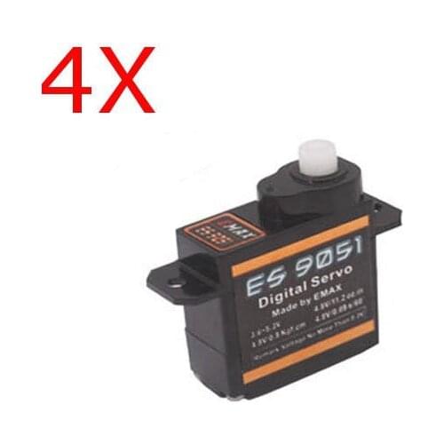 4Pcs Emax ES9051 Digital Mini Servo Motor For RC Model