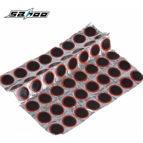 48pcs/lot SAHOO Wholesale NEW High Quality 25mm Round Rubber Patch For Bike Bicycle Tire / Tyre Repair Piece