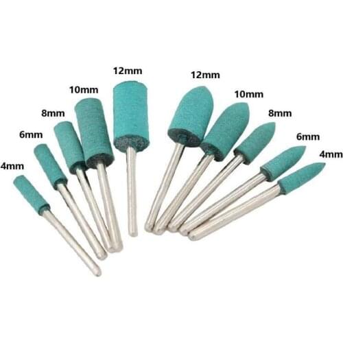 1PC Abrasive Mounted Rubber Points Electric Grinding Accessories Polishing Head Wheel Tool For Dremel Rotary Power Tools