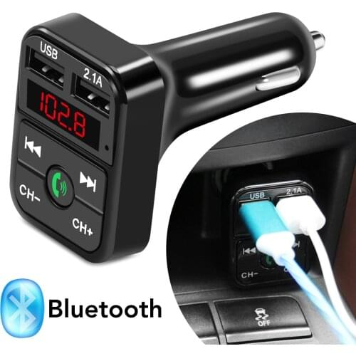 Car Bluetooth USB Charger FM Transmitter auto Accessories for Lada Granta Kalina 2 1 Priora Vaz Niva Largus 2110 2114 4x4 Xray