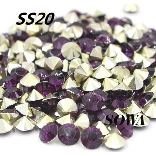 Free shipping Fashion SS20 4.6-4.8mm Dark purple 432pcs/bag(3G) Resin rhinestones Pointback,Resin Stones for DIY Decoration