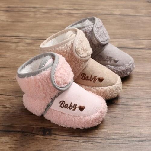 Newborn Winter Infant Shoes Baby Girl Boy Bow Knot Baby Boots Casual Sneakers Non-slip Soft Soled Walking Shoes Age for 0-18M
