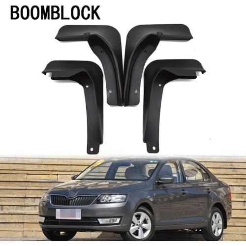 4pc Car Front Rear Mud Flaps Mud Flap Mudguards Fender For 2012 2013 2014 Skoda Rapid Auto Accessories