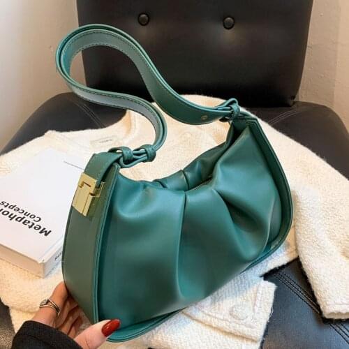 High Sense of Ladies Bags 2021 New Trendy Fashion Niche Autumn One-shoulder Messenger Bag Underarm Fold Shopping Bag Female Bag