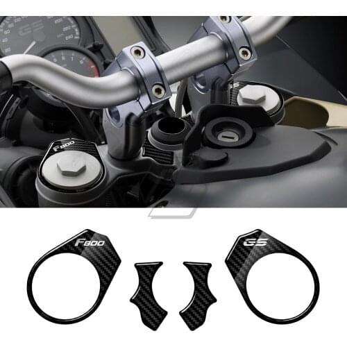 For BMW Motorrad F800GS 2008-2018 3D Carbon-look Upper Triple Yoke Defender