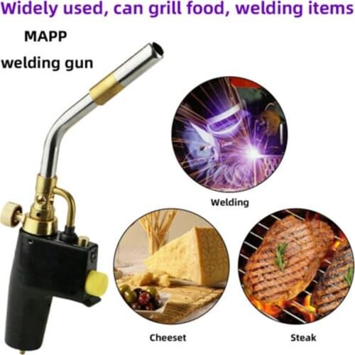 Gas Soldering Plumbing Blow Welding Gas Torch Outdoor Camping Picnic BBQ Burner Gas Soldering Heat Gun for Welding Equipment