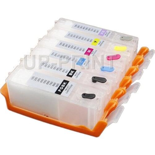 UP 1set 6colors PGI480 CLI-481 Refill Ink Cartridge For permanent chip compatible For canon TS8140 TS8240 TS8340 TS9140 Printer