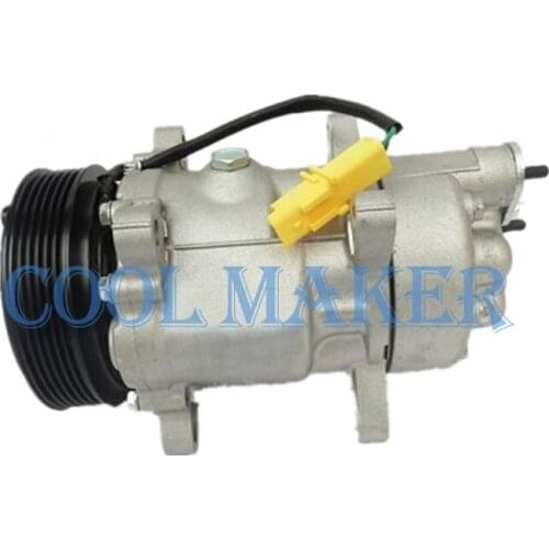 SD6V12 ac compressor for Peugeot 206 307 406 6453KW 6453LA 8FK351316031 699358 ACP339 9639078280