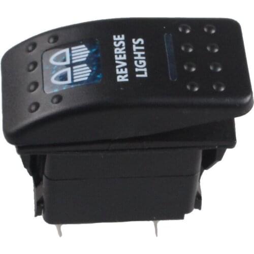 EE support Waterproof Bar Carling Rocker Toggle Switch Blue LED Reverse Light Universal Car Accessories