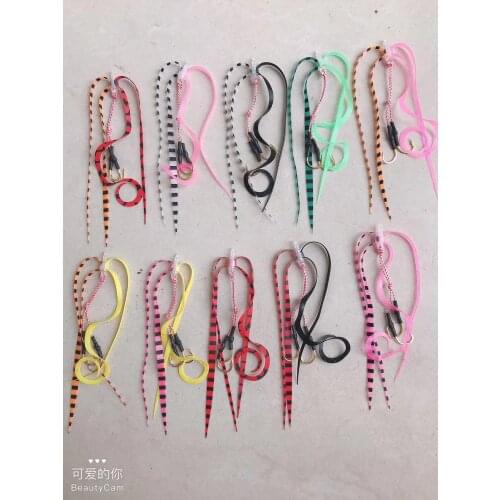 #9 hook 50pcs Silicone Skirt Assist hook jigging hook Copper/Snapper Slide Parts Fishing Skirts and Rubber Tie Mule Maintenance