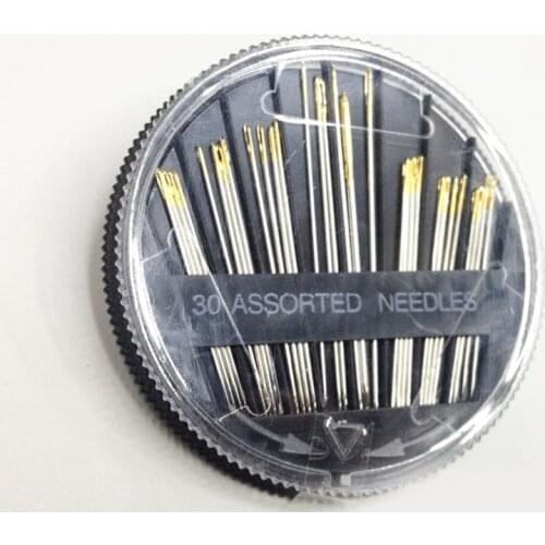 Hot Selling 1 Box Of 30pcs Assorted Hand Sewing Needles Embroidery Mending Craft Quilt Sew Case