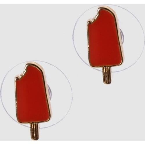M27-Amorita boutique Lovely red ice cream earrings