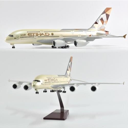 JASON TUTU 46cm Etihad Air bus 380 Airplane Model Plane Model Aircraft Model 1/160 Scale Diecast Resin Airplanes Boeing b787