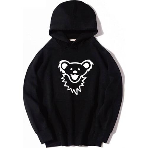 Bear Face Youth Top Sweatshirt Hoodies Winter Thick Fleece Cotton Cute Top