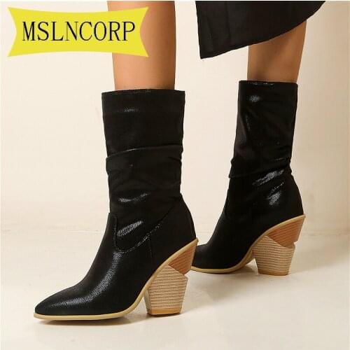 MSLNCORP Women's High Boots
