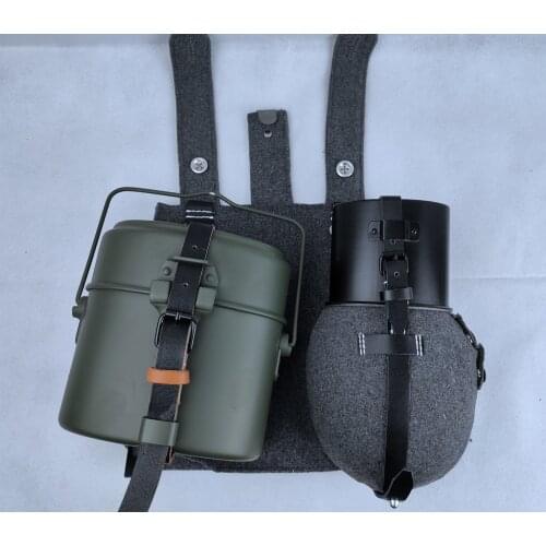 WWII WW2 GERMANY ARMY KITS CANTEEN/STRAP MESS TIN CANVAS BAG POUCH KETTLE SET MILITARY EQUIPMENT REENACTMENTS