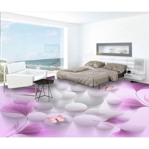 Floor wallpaper 3d for bathrooms Fantasy lily Bathroom 3D Floor Floor wallpaper 3d for bathrooms