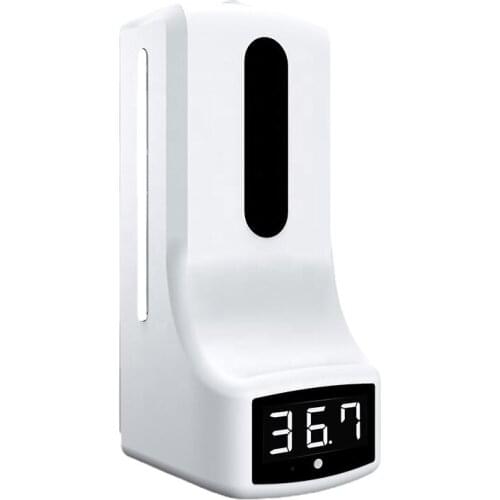 Wall mounted hand temperature measurement sensor automatic dispensing hand sanitizer thermometer