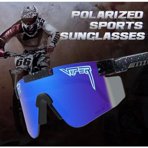 Original Pit Viper Cycling Glasses Men Polarized Mirrored Bicycle Sunglasses TR90 UV400 Oversized Outdoor Sports Goggles Woman