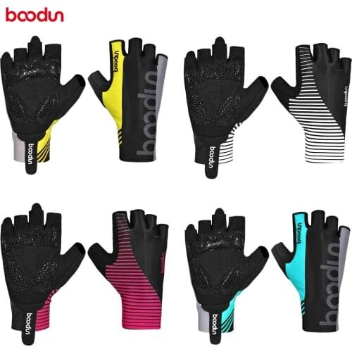 Boodun Road Bike Cycling Half Finger Gloves Luvas de Bicicletas Anti-slip Outdoor Sport Short Mittens Luvas Ciclismo MTB Glove
