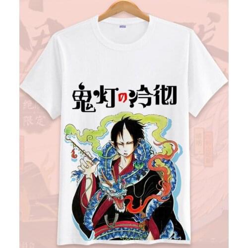Hozukis Coolheadedness Casual tshirt T shirt O-neck Short Sleeve Tees Anime Printing Short sleeve tee shirt