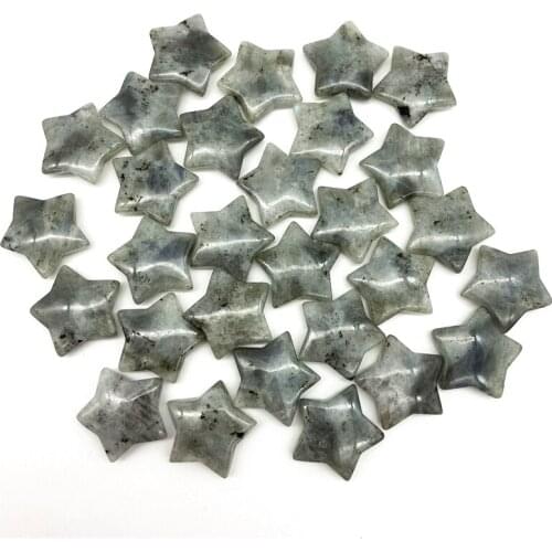 Drop Shipping 1PC Natural Grey Labradorite Star Shaped Gemstone Crystal Meditation Healing Polished Natural Stones and Crystals