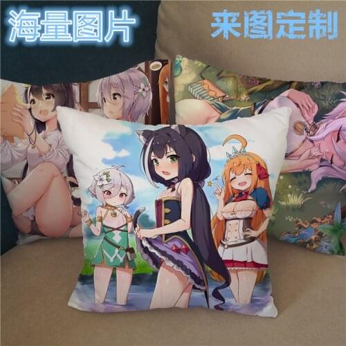 Anime Princess Connect! Re:Dive Pecorine Natsume Kokoro Karyl Pillowcase Pillow Case Cover Home/bed/sofa Decor Cosplay Otaku New