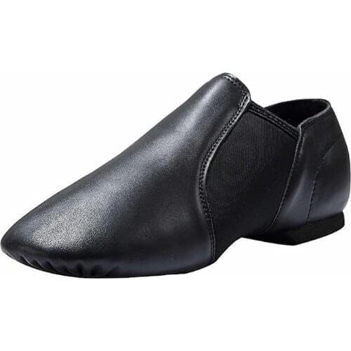Jazz Shoe Slip On for Child and Adult,Split Sole,Black and Tan