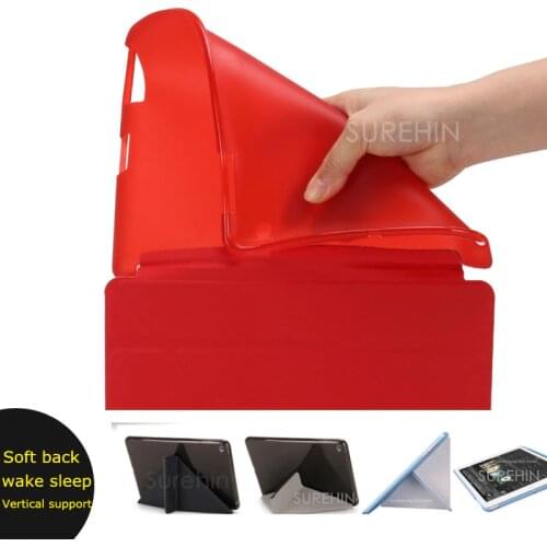 Good flexible soft tpu silicone pu leather silicone smart case for apple ipad 2 3 4 cover case magnetic wake sleep slim thin