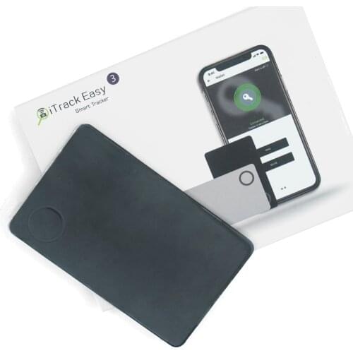 Black Card Shape Wireless Bluetooth Smart Wallet Finder Waterproof IP65 Anti-lost Smart Key Finder Pet Tracker