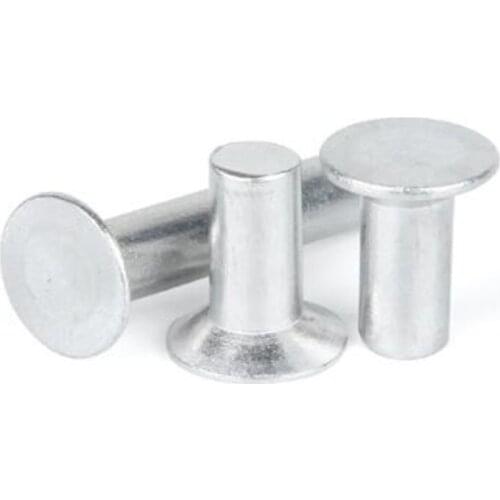 50/100PCS M2 M2.5 M3 M4 M5 GB869 Countersunk Head Rivets Aluminum Solid Rivet
