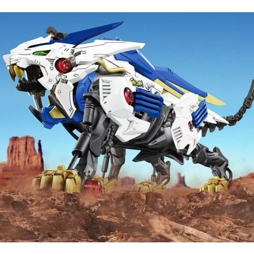 Zoids Wild Mechanical Animal Long Tooth Lion Gill Dragon Dinosaur Electric Assembly Steel Soldier Boy anime figures Model Toy