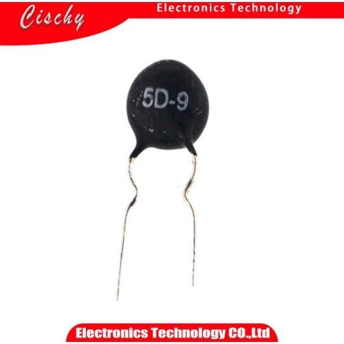 100pcs/lot Thermistor Resistor 5D-9 NTC5D-9 DIP ntc 5D9 5MM