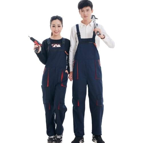 Work clothes mens and womens four seasons performance clothes wear-resistant blue work clothes
