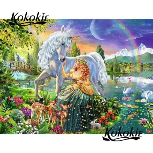 5d diamond-painting full diamond embroidery picture of Rhinestones unicorn diamond mosaic painting handmade embroider art craft