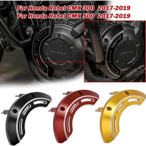 Motorcycle Left Frame Slider Engine Cover Engine Case Stator Protector for 2017 2018 2019 Honda Rebel CMX 300 500 CMX300 CMX500