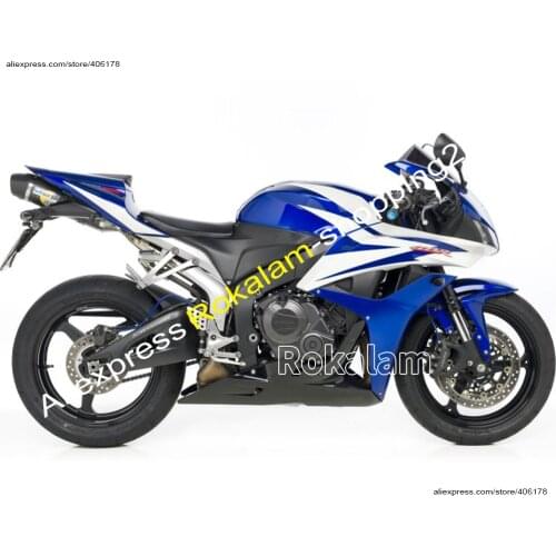 For Honda F5 Blue CBR600RR 07 08 CBR 600 600RR CBR600 RR CBR600F5 2007 2008 Bodykit Fairing Kit (Injection Molding)