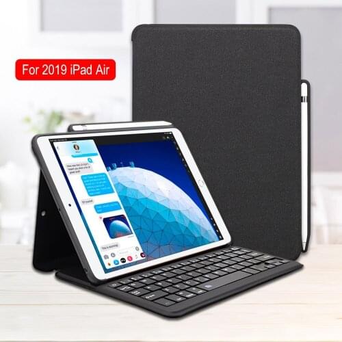 For iPad Air 3 Case Keyboard with Pencil Holder Smart Bluetooth Wireless Leather Silicon Folio For iPad Pro 10.5 Air 2019 Cover